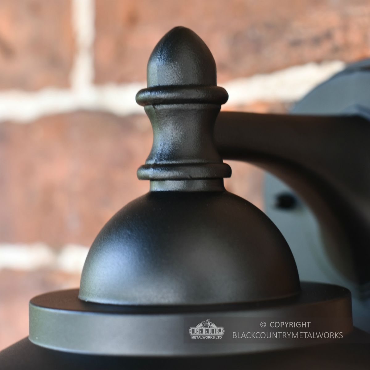 Bakewell Classic Black Wall Lantern Close Up