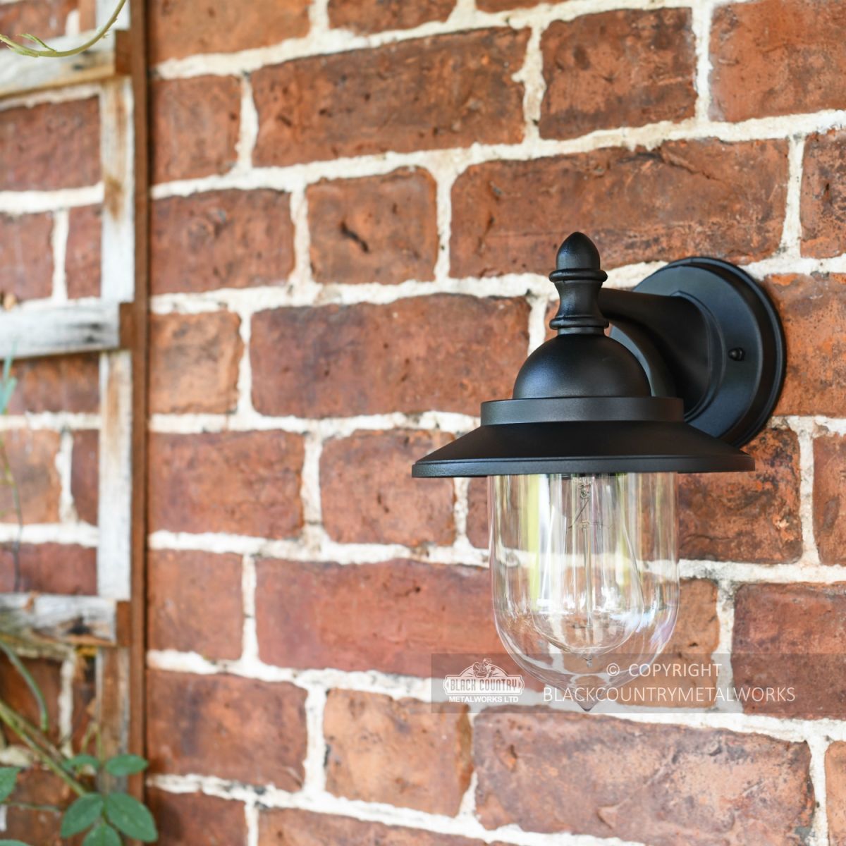 Bakewell Classic Black Wall Lantern Close Up