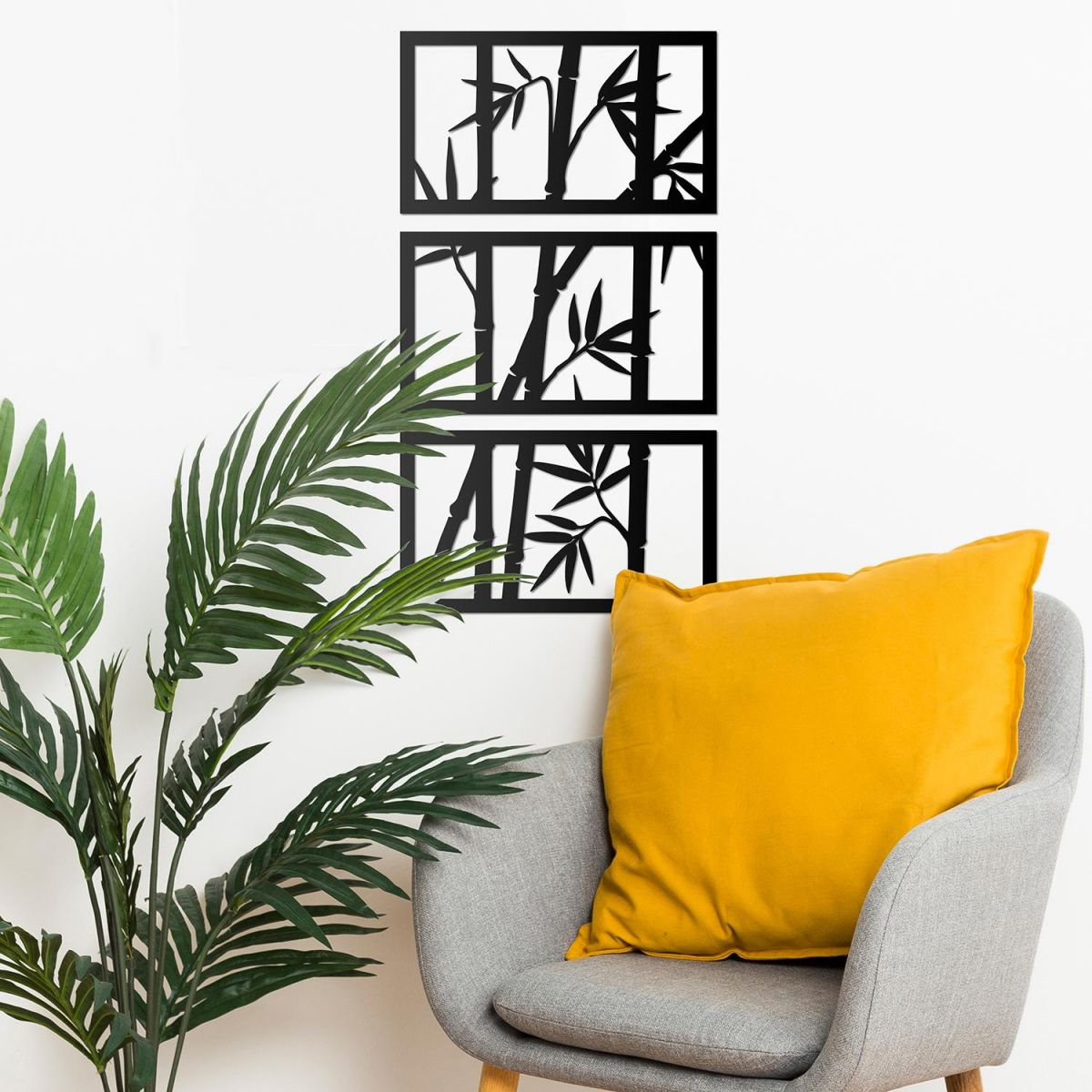 Bamboo Wall Art in the Sitting Room Bamboo Wall Art in the Sitting Room