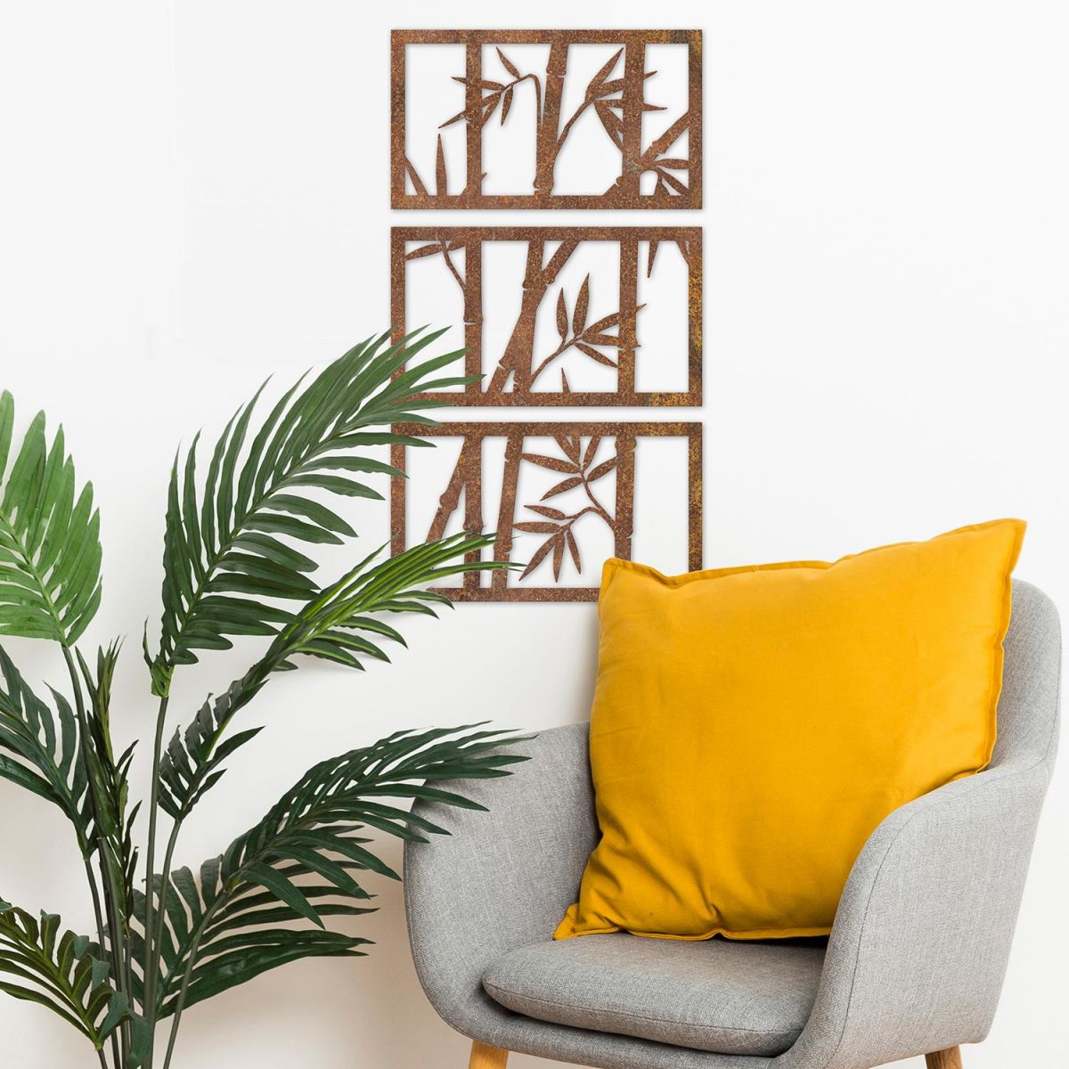 Bamboo Wall Art in the Sitting Room