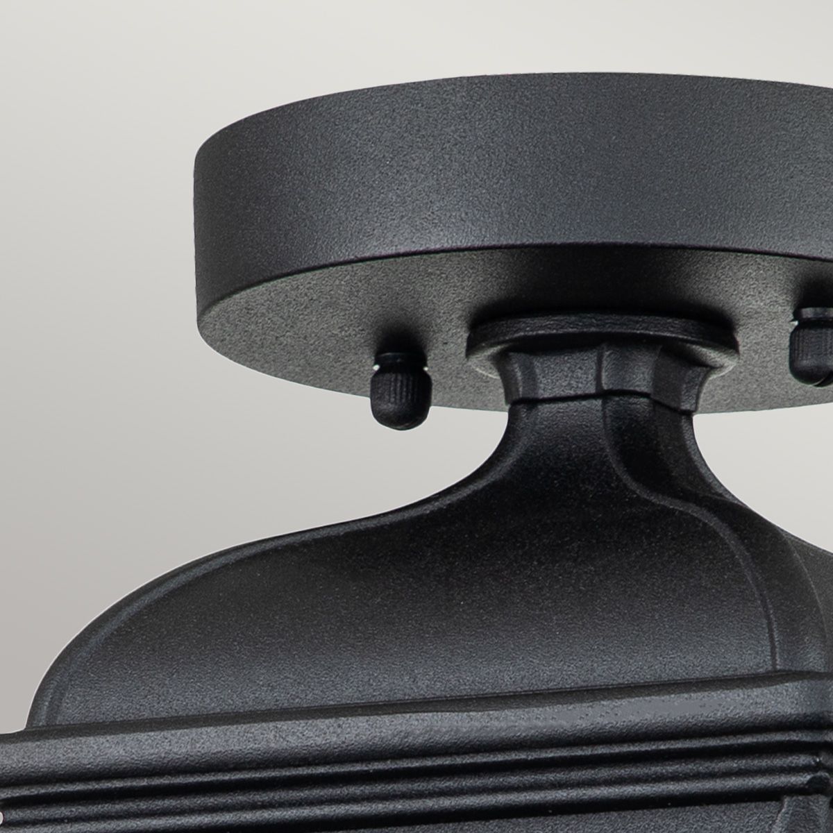 "Mentmore" Traditional Porch Lantern in Midnight Black Ceiling Mount