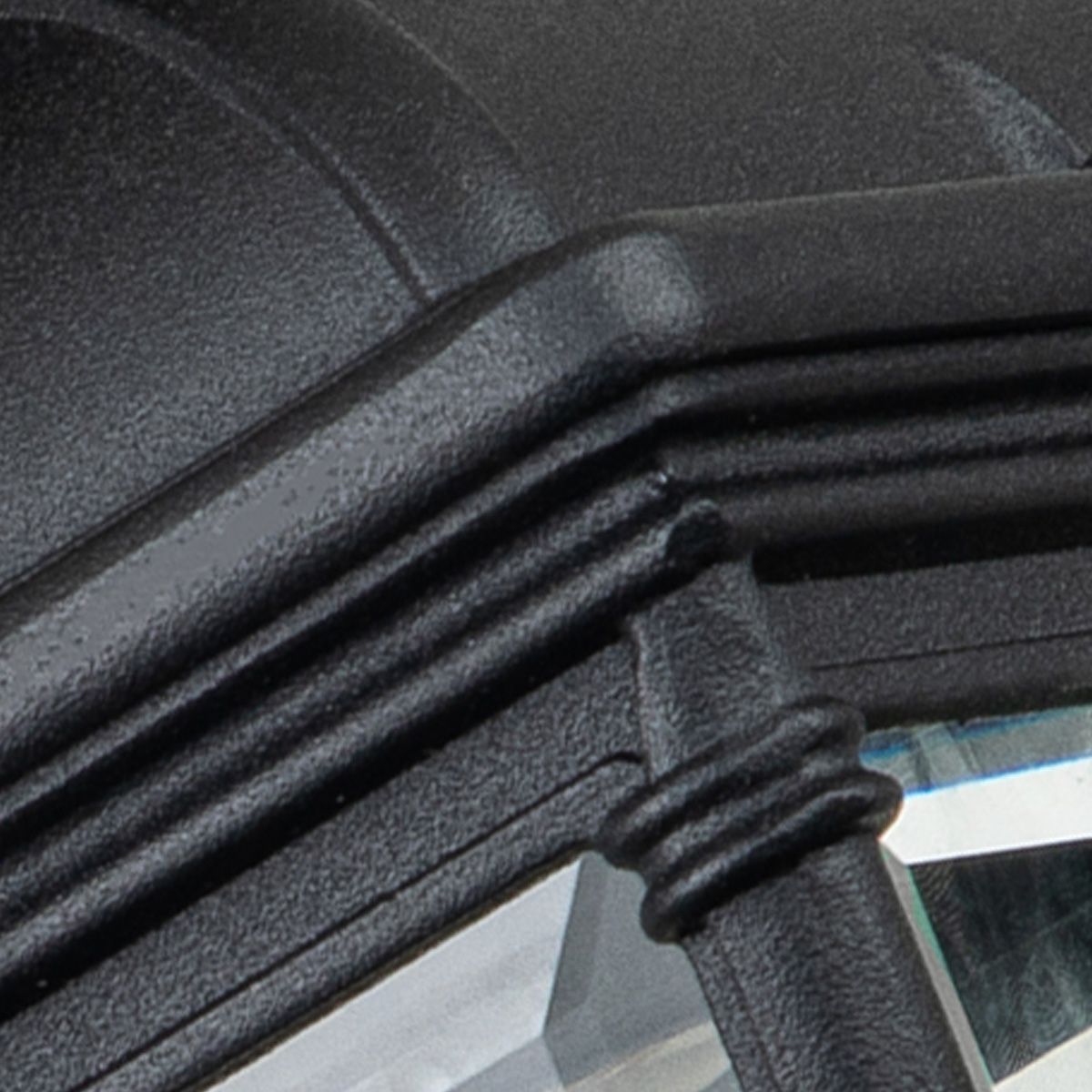 "Mentmore" Traditional Porch Lantern in Midnight Black Close Up Detail