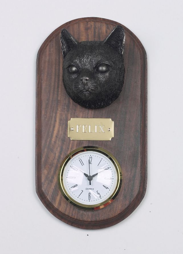 Tabby Cat Clock