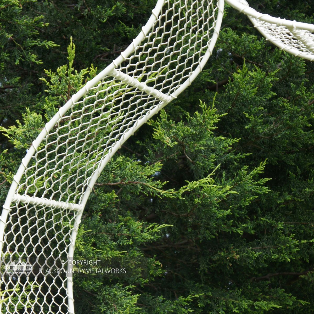 Detailed image of simplistic garden rose arch