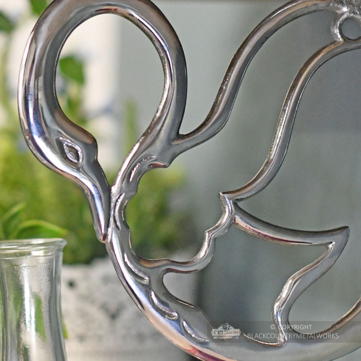 Detailed image of ornate swan pattern