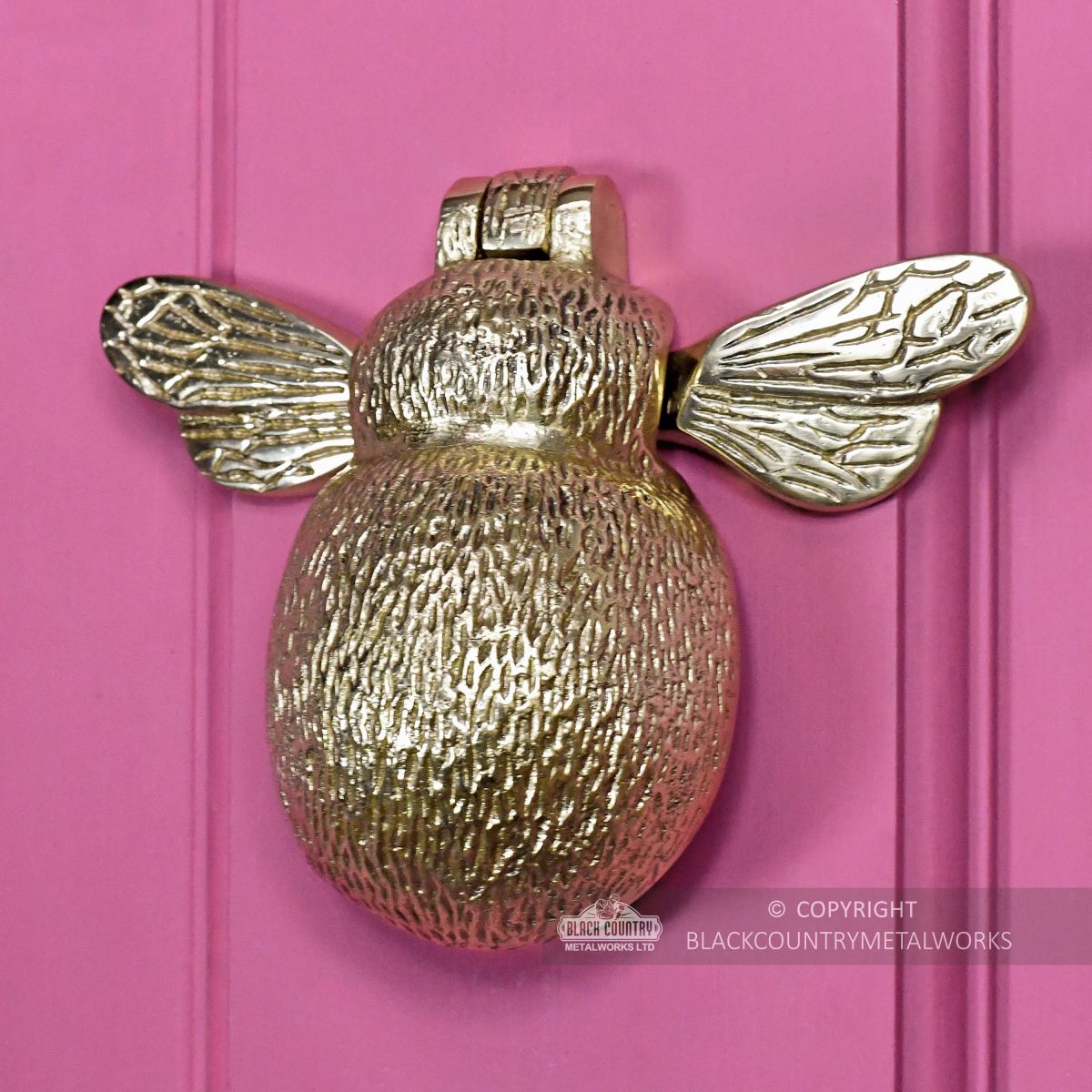 Solid Brass door knocker novelty bee design