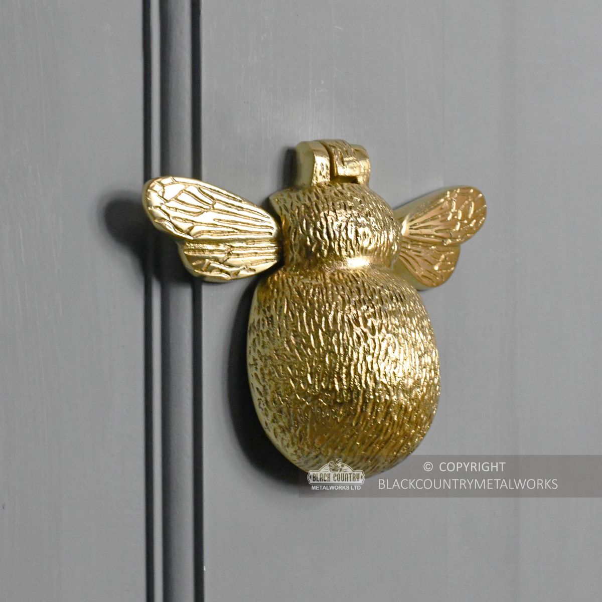 Quirky insect bumblebee door knocker