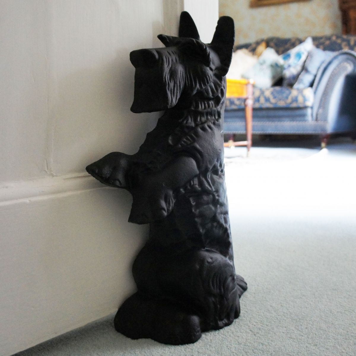 "Digby" The Scottie Dog Door Stop- Black 