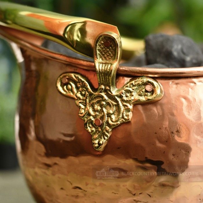 Close-up pf the brass Ornate Detail