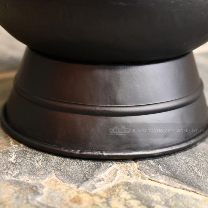 Close-up of the base on the Coal Bucket