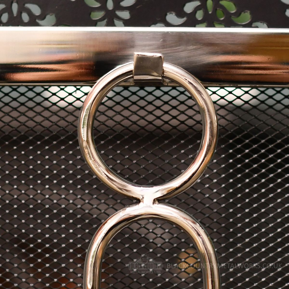 Wood Burner fireplace cleaning tools close up of round handle