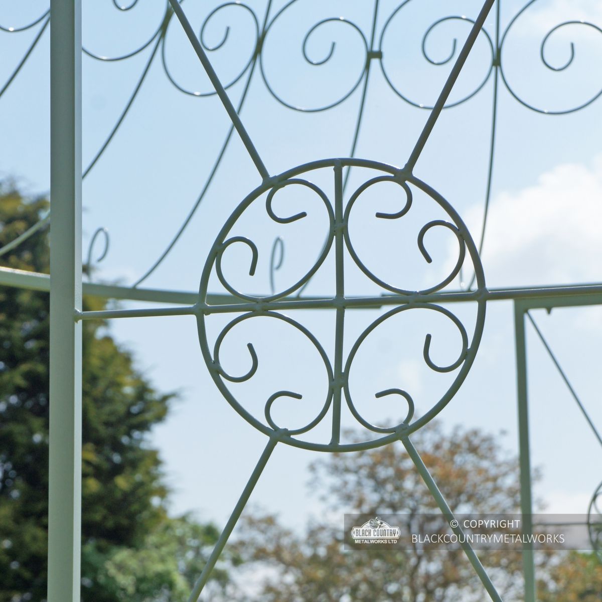 Close-up of the Ornate Design on the Gazebo