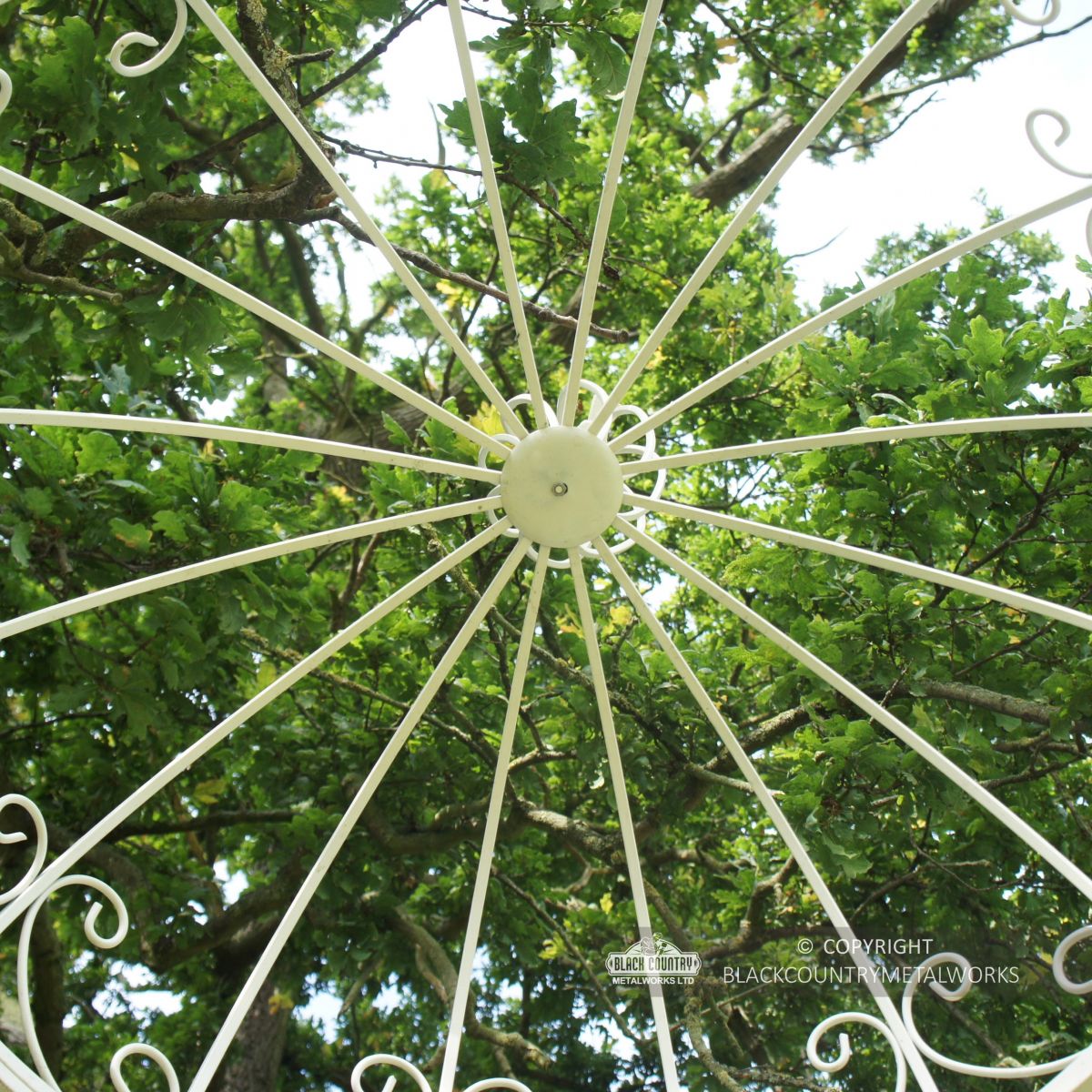 "Lovellen Avenue" Bird Design Cream Garden Gazebo