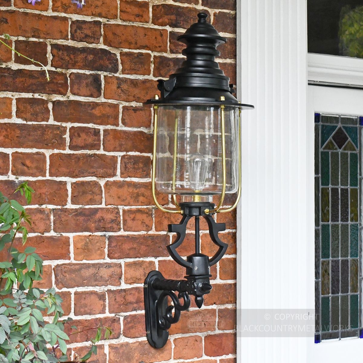 Belgravia Lantern and Royale Bracket by the Front Door