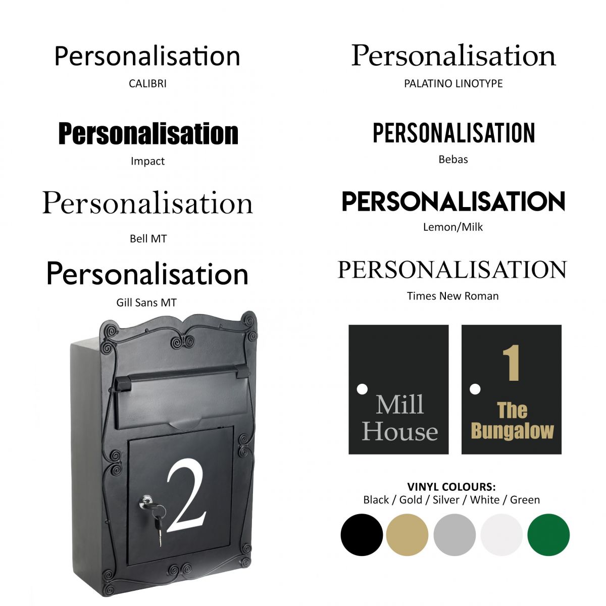 Vinyl Personalisation Options