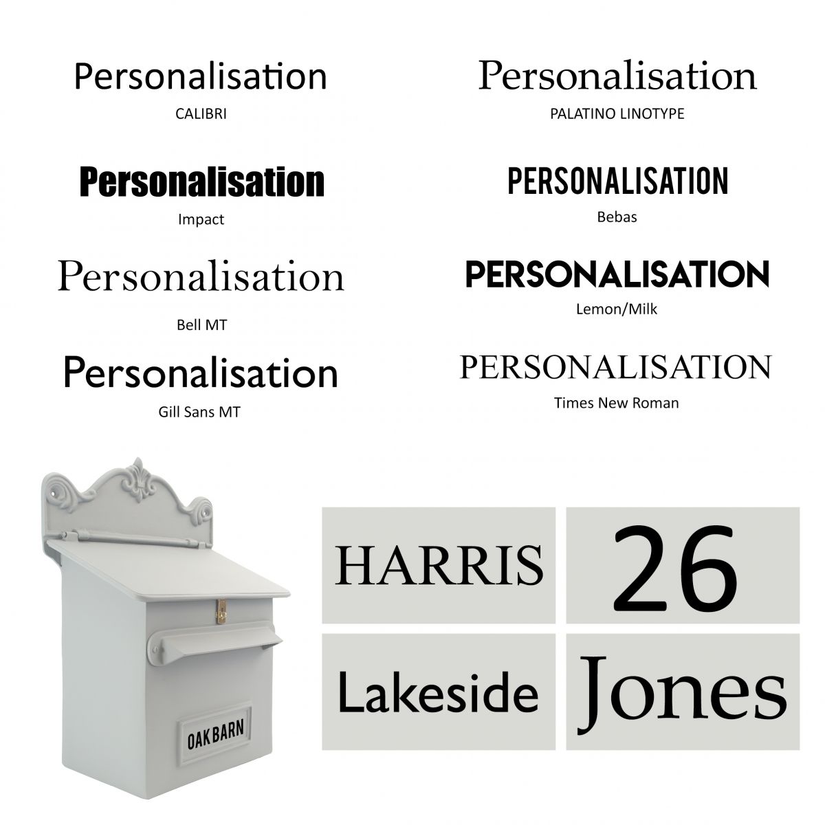 "Granite Grey" Goldhay Secure Post and Parcel Box