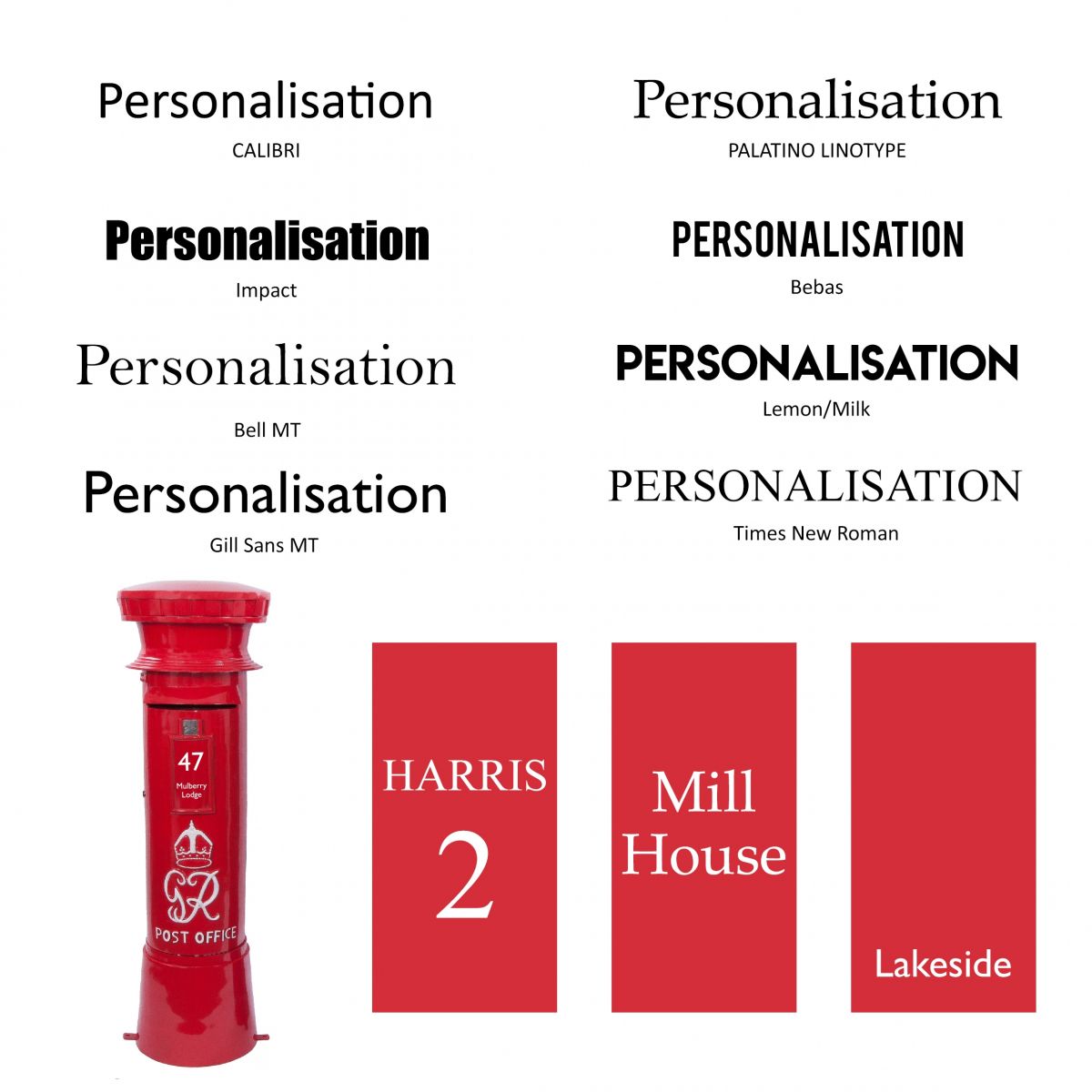 Personalisation Available