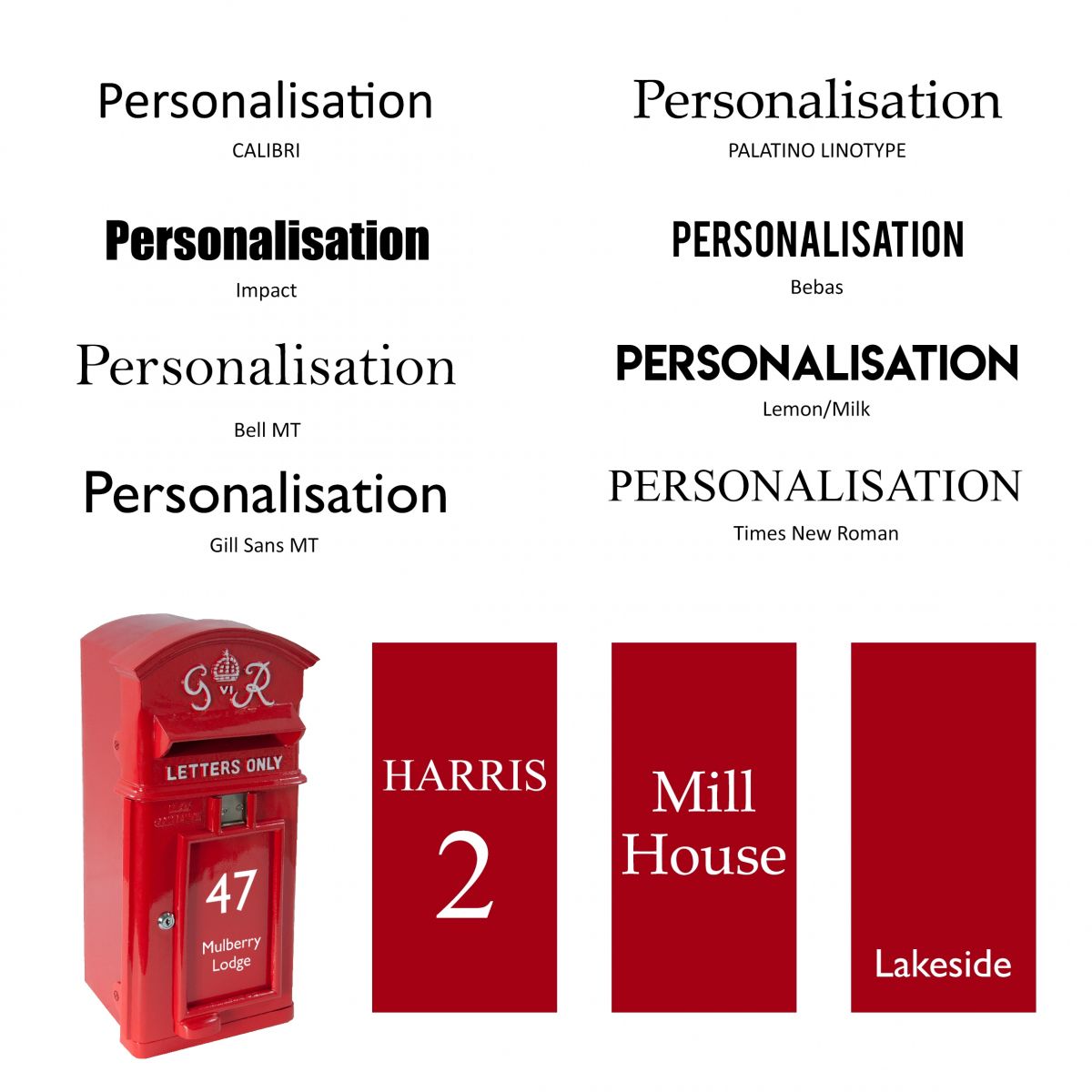 The King George Post Box Slim In Red