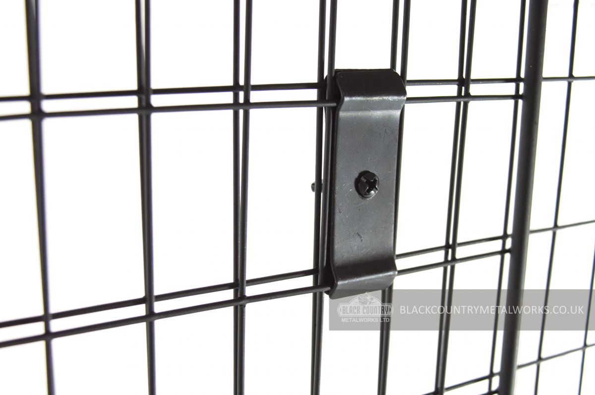 Close up of Fixings on the Brinton Enclosed Nursery Fire Guard