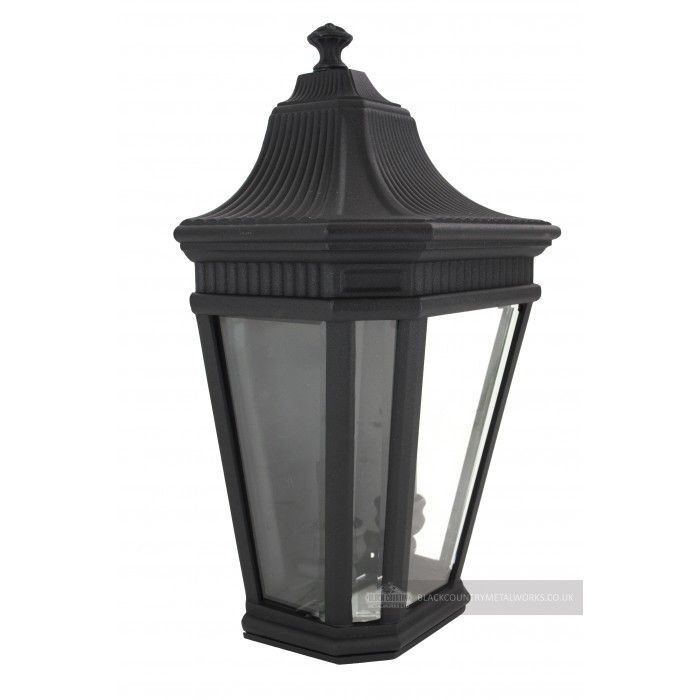 “Wychester Estate” Half Wall Lantern-Midnight Black