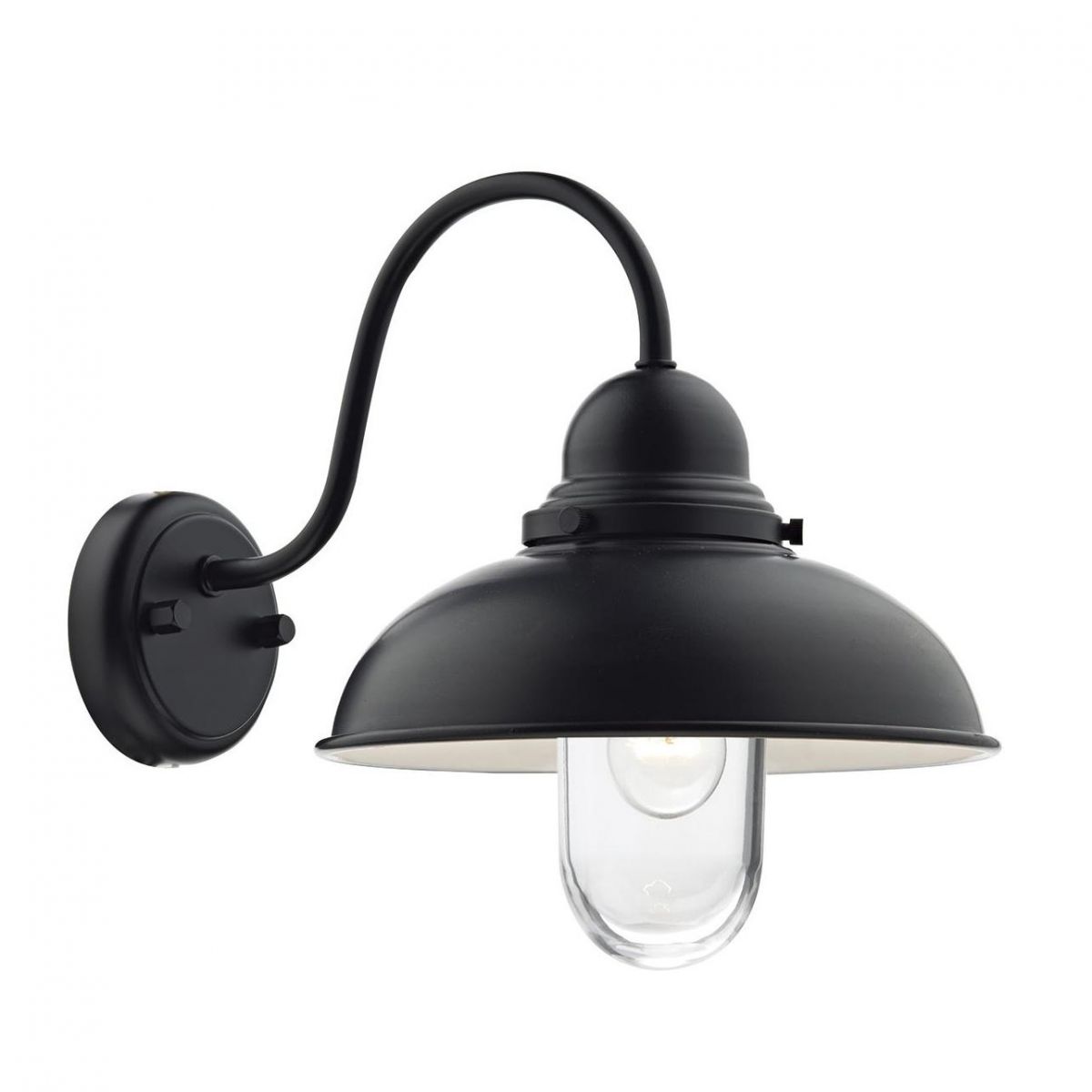 "Bella" Contemporary Barn Wall Light in a Black Finish