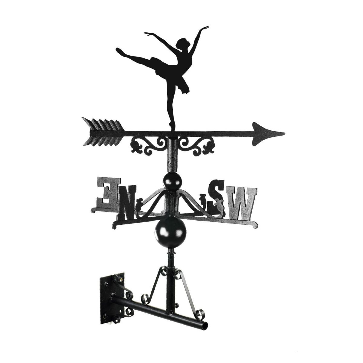 Ballerina Weathervane Mounted