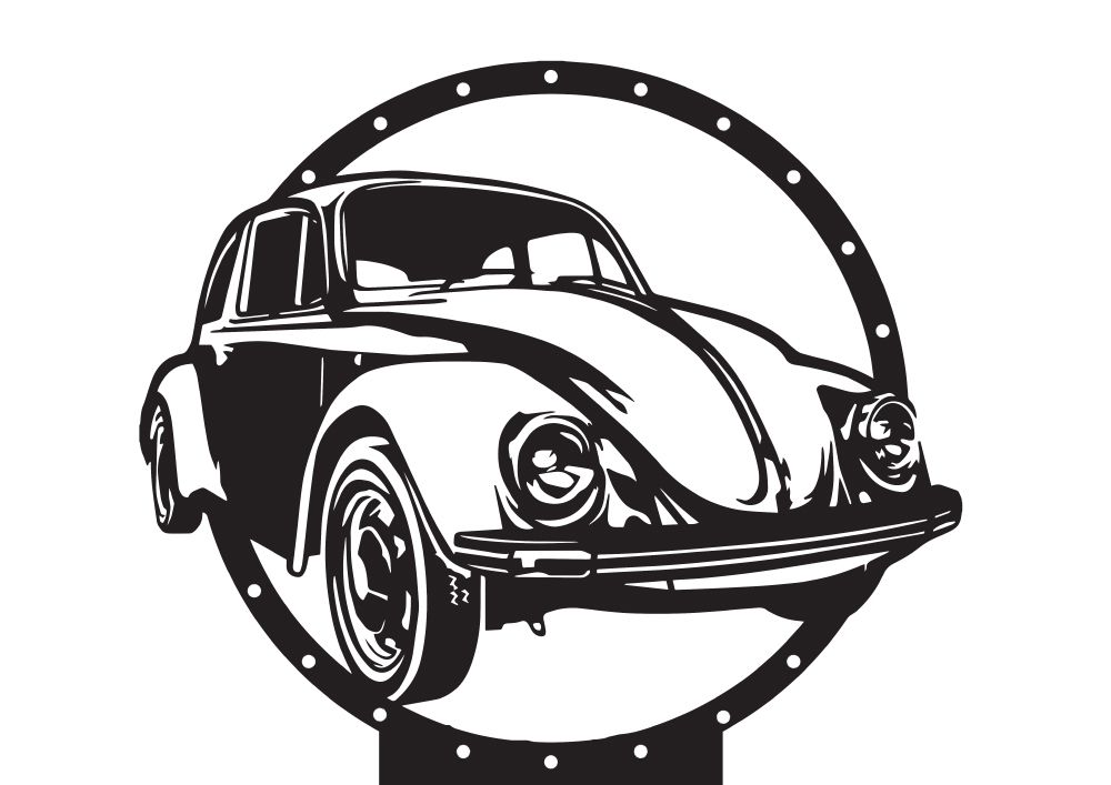 "The Bug" Vintage Car Topper 