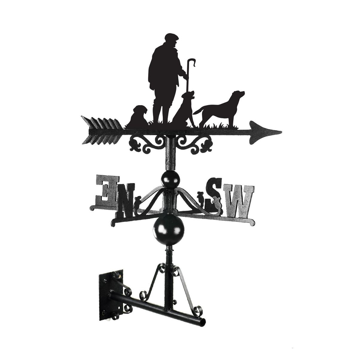 "Game Season" - Three Labradors Weathervane Created From Iron
