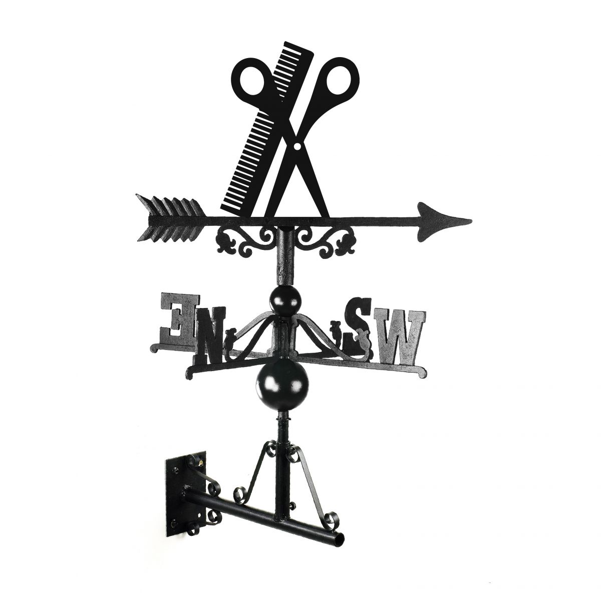 Hairdresser Weathervane in Full  Hairdresser Weathervane in Full