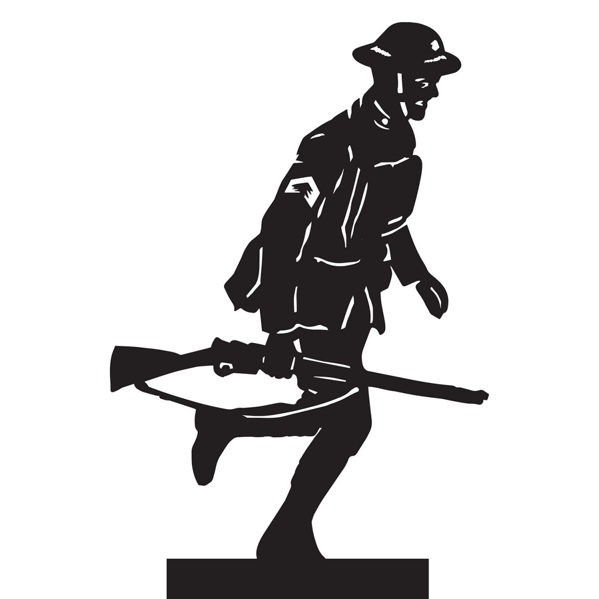 Running Soldier On The Top Of The Weathervane