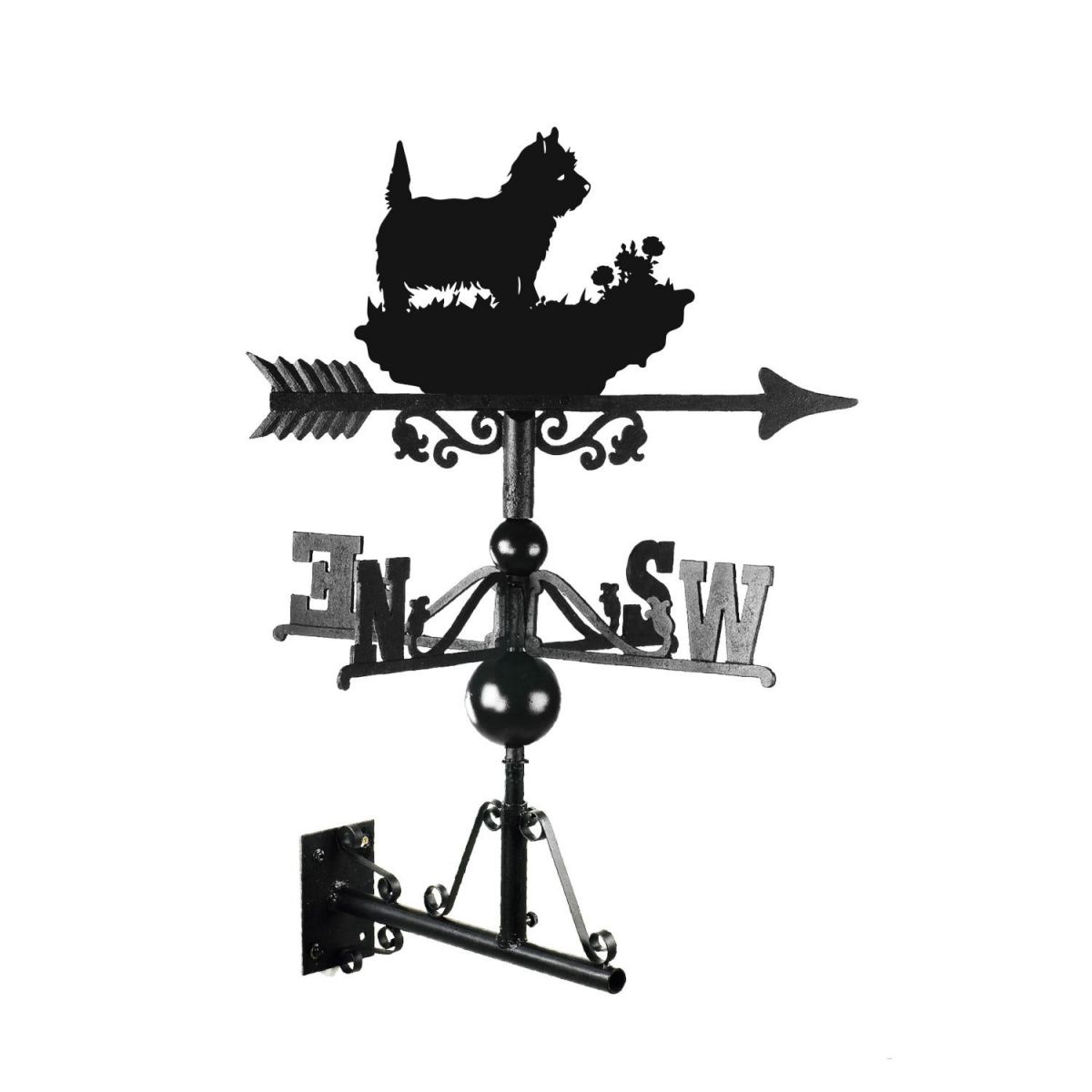 West Highland White Terrier Weathervane Mounted West Highland White Terrier Weathervane Mounted