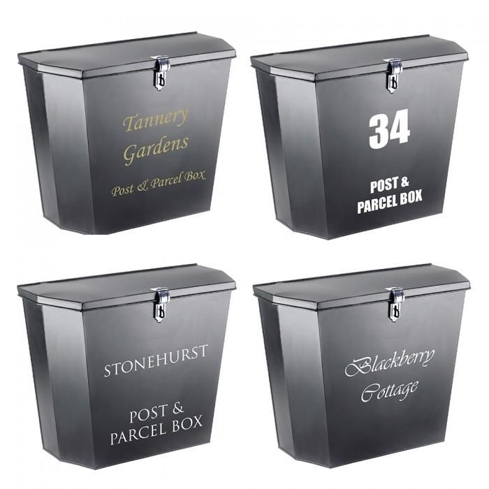 Personalised Example of the "Billingsgate" Large Secure Parcel Box