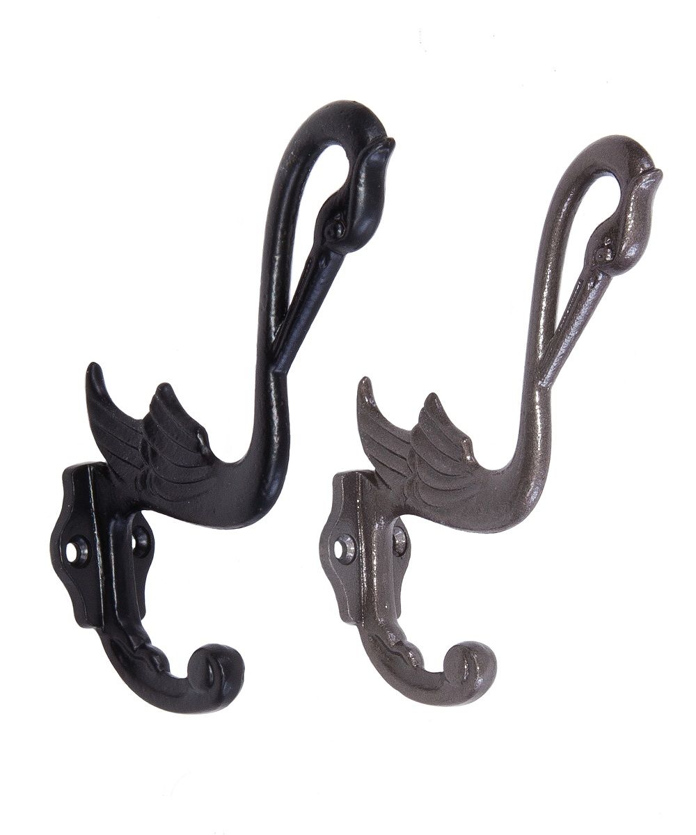 Swan Cast Iron Hooks 