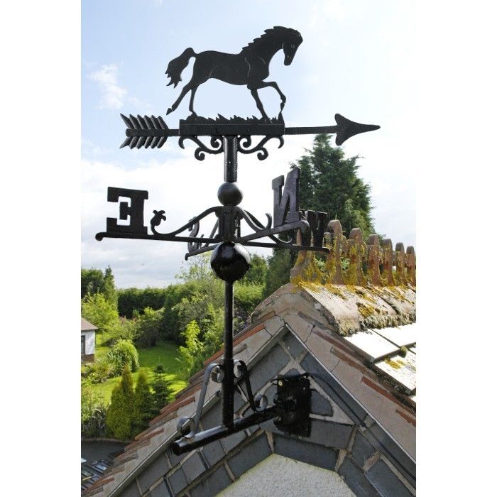 Cast Iron Horse Weathervane in Situ