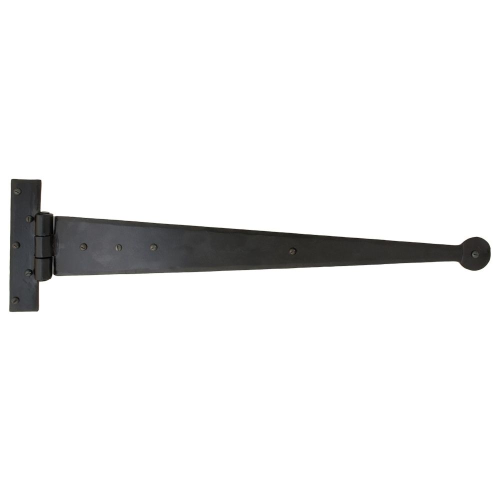 18" Black Round Ended Tee Hinges