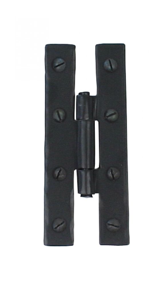 Black 3¼" Inch H Hinge Pair