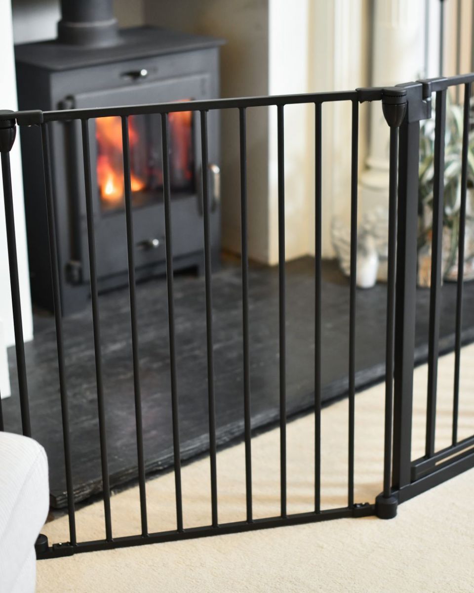 Close up of Five Panel Fire Surround Baby Guard panel Close up of Five Panel Fire Surround Baby Guard panel