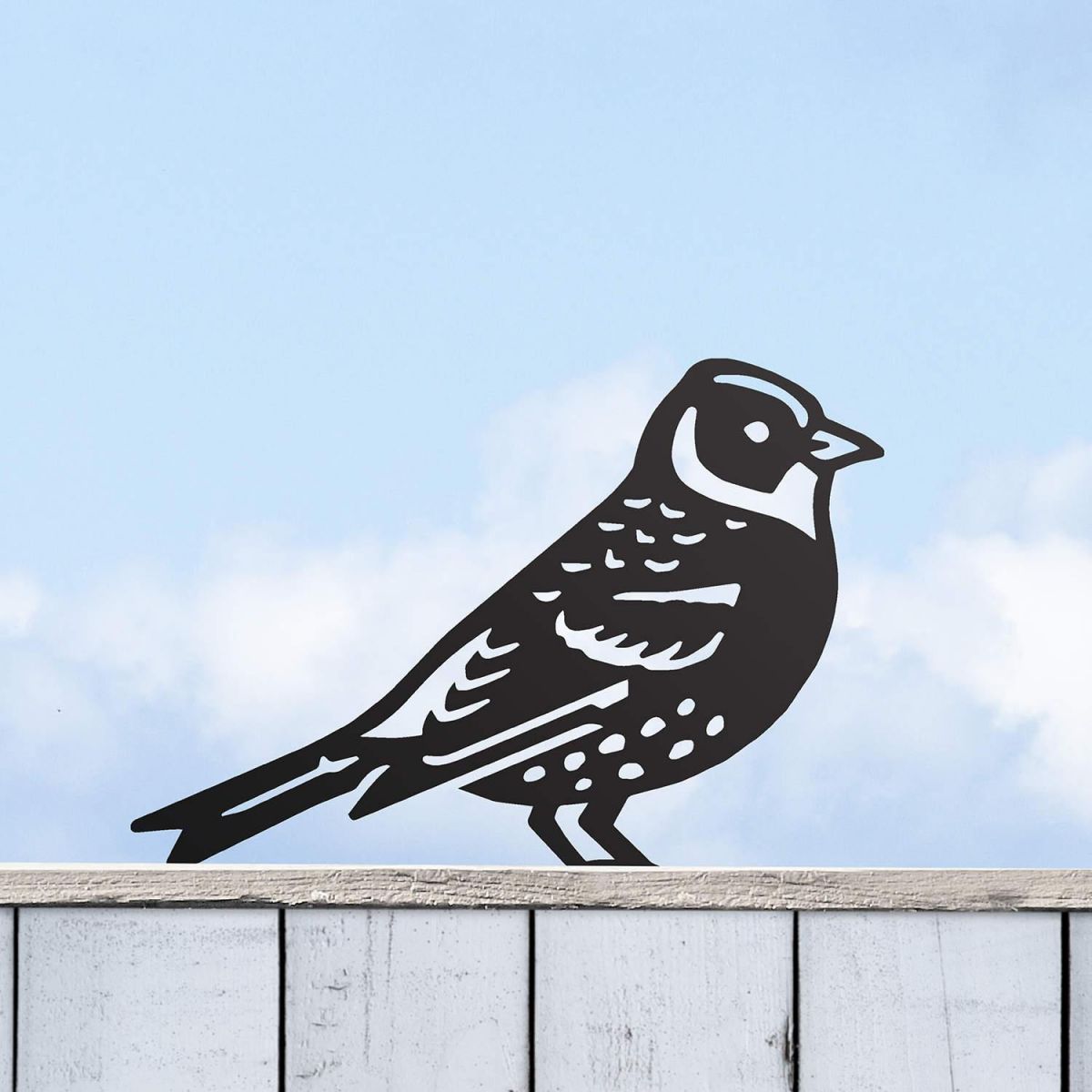 Black Brambling Steel Fence Topper in Situ