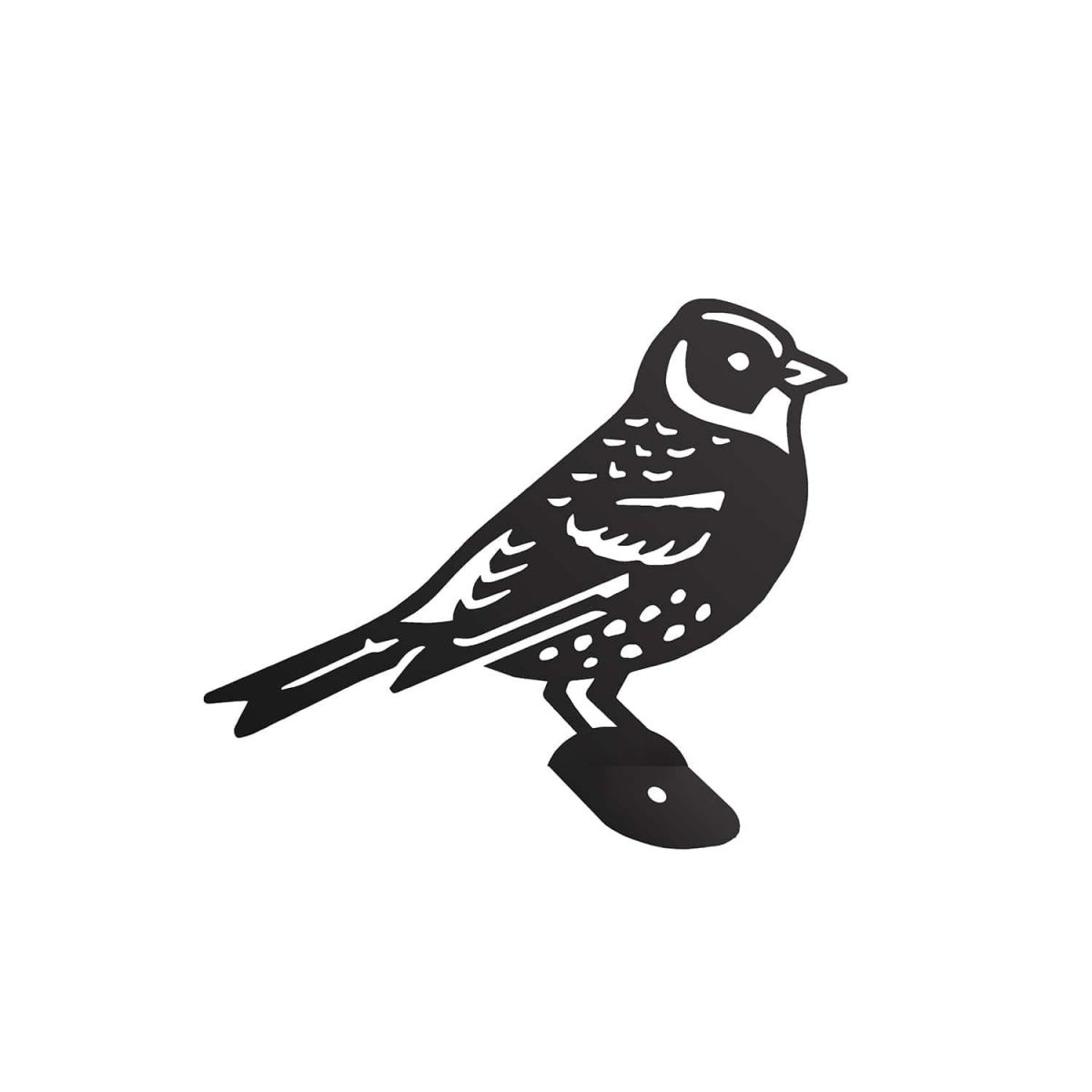 Close-Up of Black Brambling Steel Fence Topper