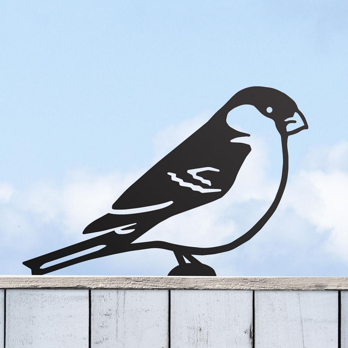 Black Bullfinch Steel Fence Topper in Situ Black Bullfinch Steel Fence Topper in Situ