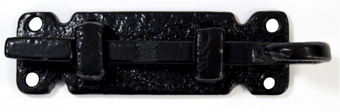 "Highcliffe" Black Cast Iron Door Bolt