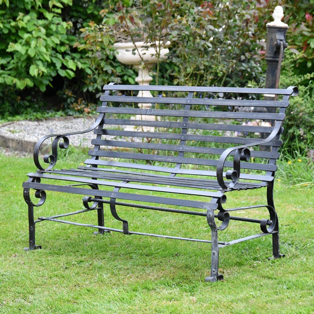 "Chatham" Two Seater Park Bench - Black "Chatham" Two Seater Park Bench - Black