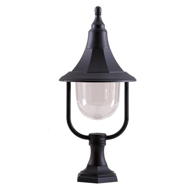 "Sandwood" Black Classic Conical Pillar Light