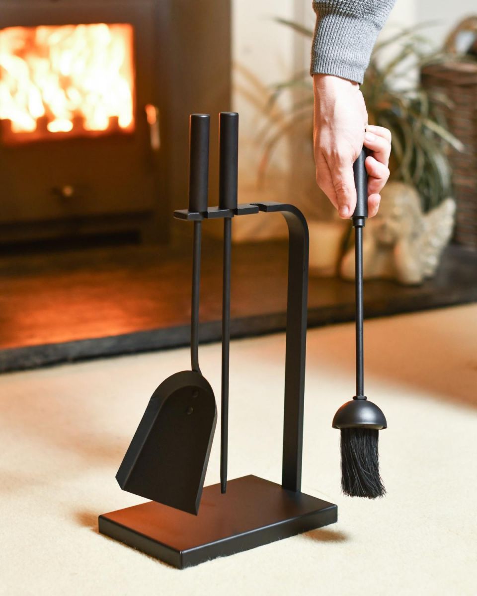 Black Contemporary Companion Set - 45cm Scale Shot Black Contemporary Companion Set - 45cm Scale Shot