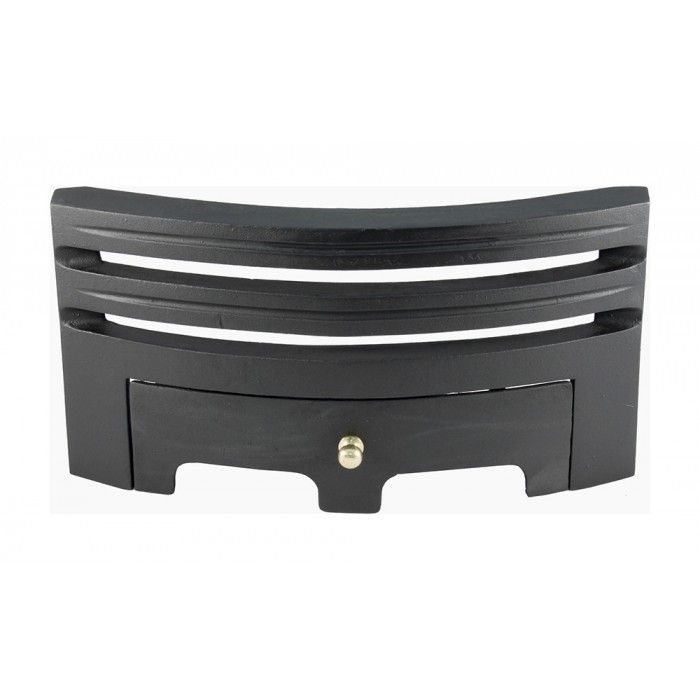 Contemporary Simplistic Fire Front in Black - 16"