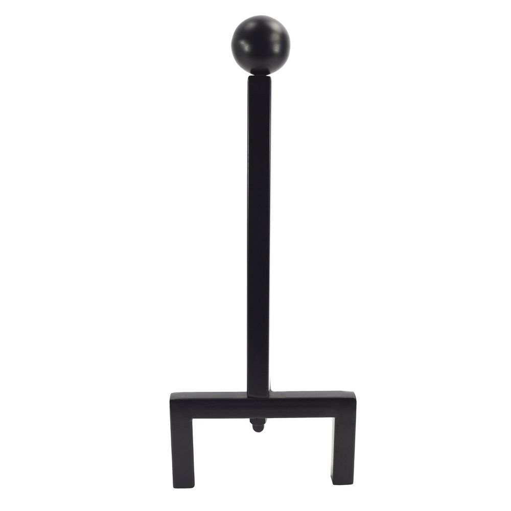 Black Contemporary Steel Fire Dogs