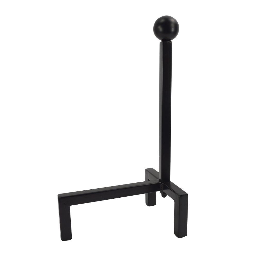 Black Contemporary Steel Fire Dogs