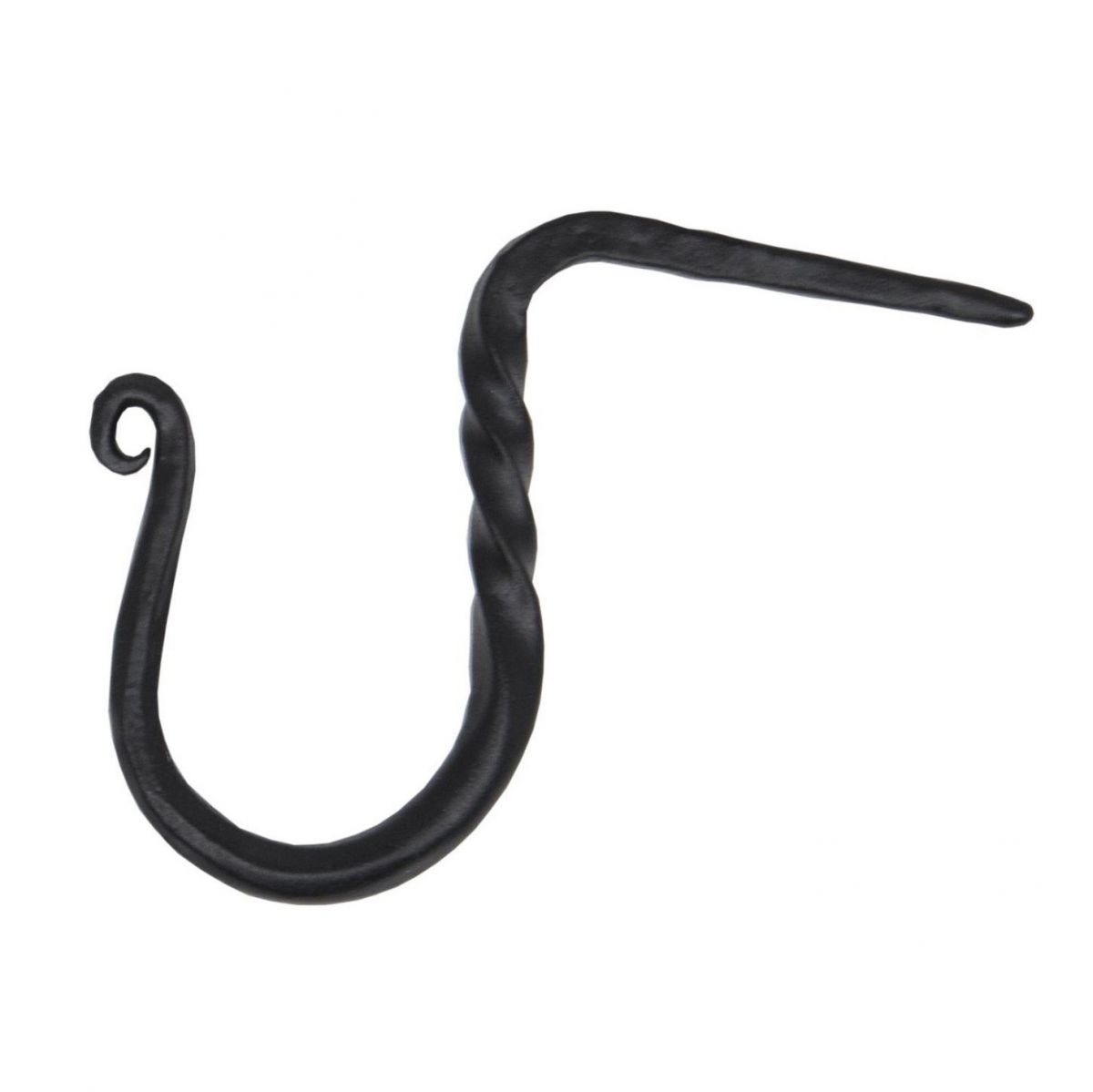 Blacksmith Style Cup Hook Finished in a Black Finish Blacksmith Style Cup Hook Finished in a Black Finish