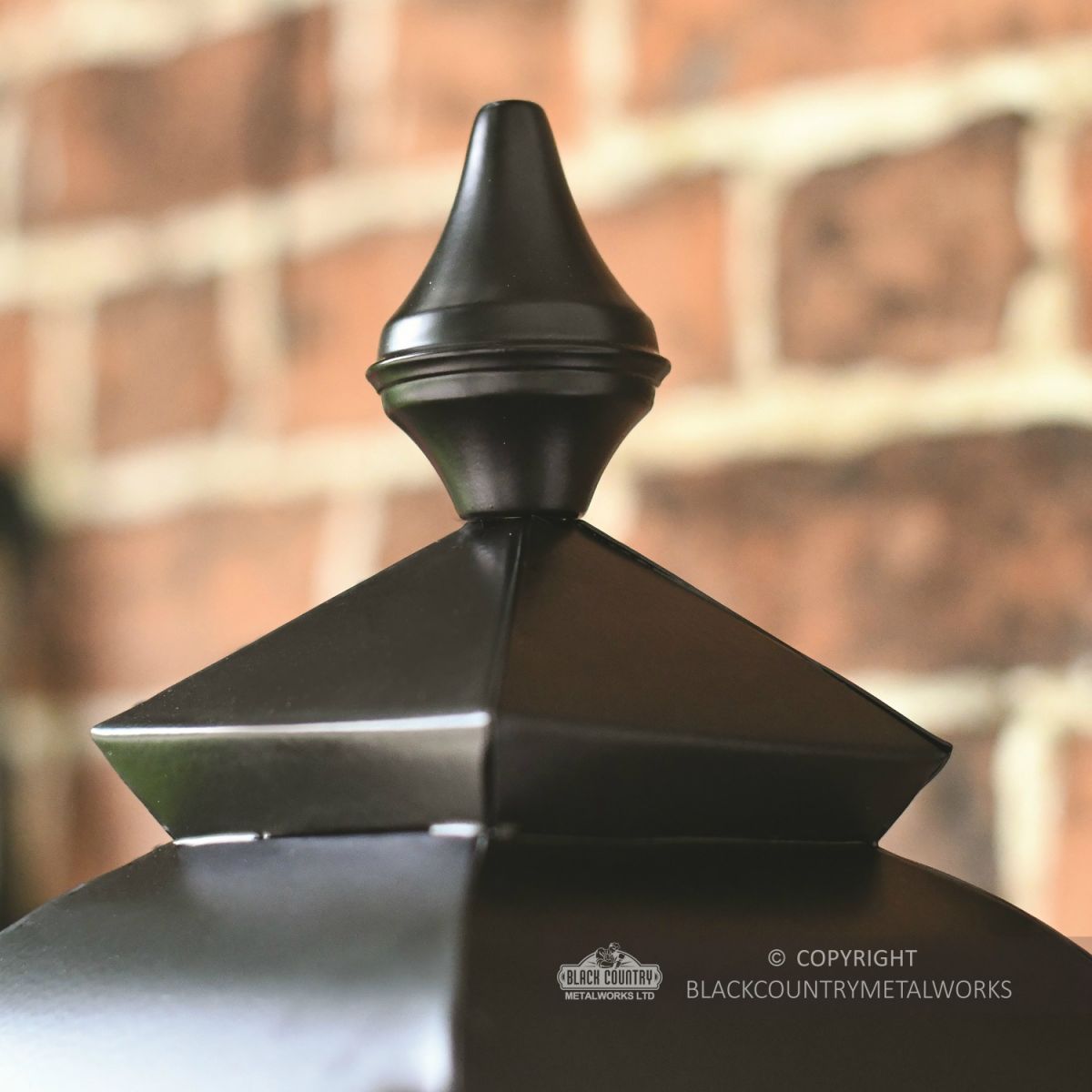 Black Decorative Lantern Finial