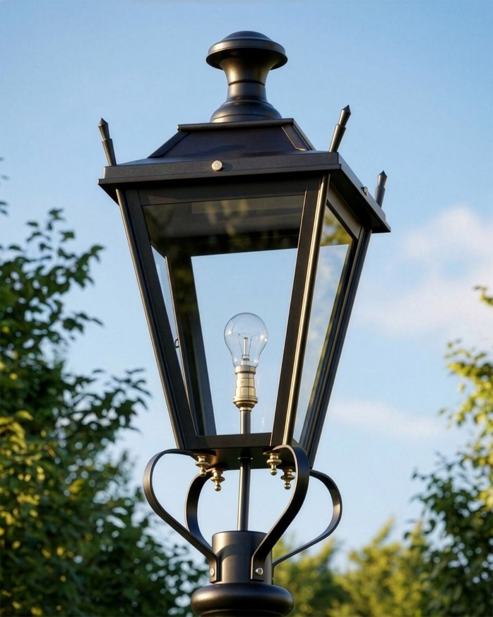 Black Dorchester Lantern 61cm Digital Illustration